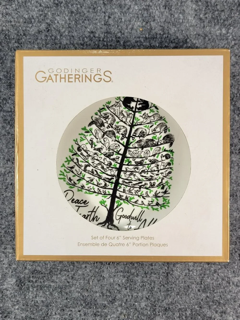 Godinger Gatherings Peace on Earth Collection Set of Four 6